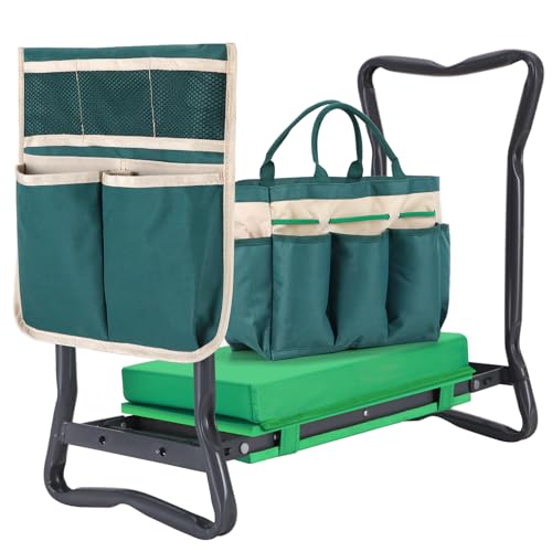 Ohuhu Garden Kneeler and Seat: Upgraded Widened Gardening Stool...