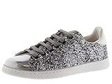  victoria Damen Plateau 112558-WOMEN Tenis Glitter Plata 39