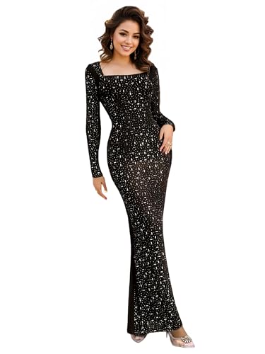Image of Figdaw Rhinestone Embellished Formal Gowns and Evening Dresses for Women 2026