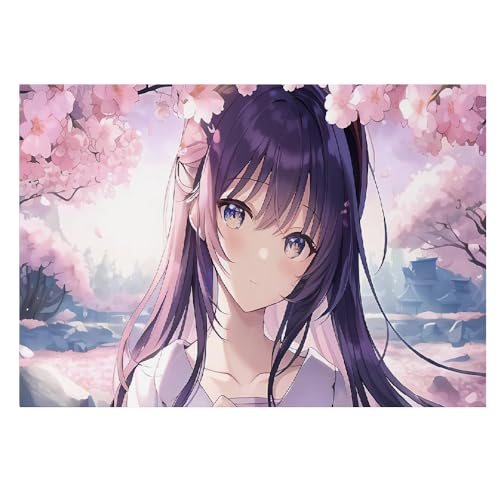 Póster de anime Kawaii para baño y hogar (Lienzo decorativo de 40x60 cm)