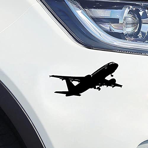 Etiqueta engomada del coche 2 piezas brillante avión de vuelo está a punto de despegar claro nuevo patrón de marea accesorios exteriores calcomanías de vinilo 15x22cm Cover