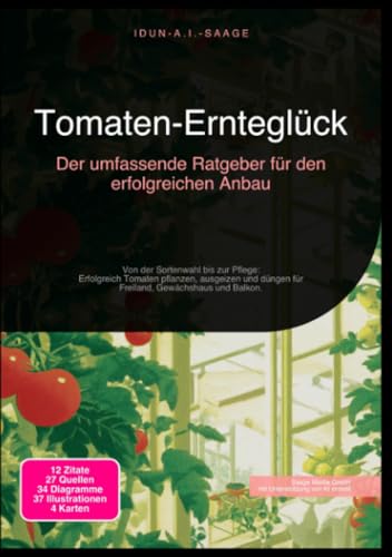 Tomaten-Ernteglück: Der umfassende Ratgeber für den erfolgreichen Anbau: Von der Sortenwahl bis zur Pflege: Erfolgreich Tomaten pflanzen, ausgeizen und düngen für Freiland, Gewächshaus und Balkon.