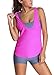 Sidefeel Women Tribal Printed Swimsuit Set With Sport Bra X-Large Rosy