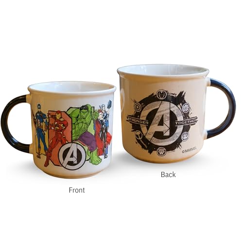 Image of Clay Craft - Official Compatible with Marvel Avengers Superhero Mug |Coffee /Milk Mug, 400 ml |Captain America, Iron Man & Hulk Design |Gift for Kids & Adults |Microwave & Dishwasher Safe