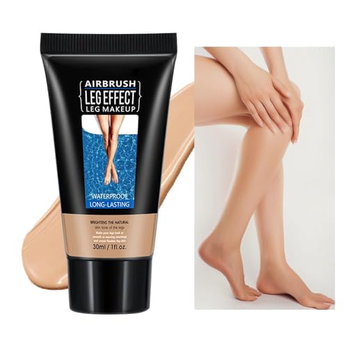 Trucco per Gambe Impermeabile, Crema Colorata Gambe, Crema Coprente Capillari Gambe, Fondotinta Impermeabile per Coprire Cicatrici (Medium Golw)
