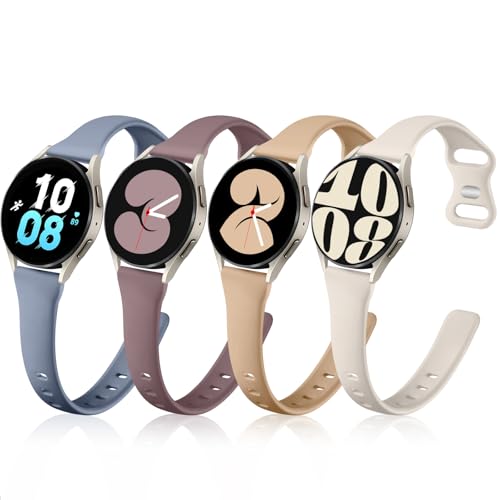Bracelet 20mm en silicone souple premium compatible Galaxy Watch 4