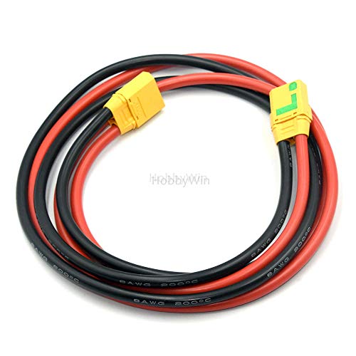 XT90-S Anti-Spark Female to XT90 Male Plug Extension Wire Cable for RC Hobby Battery Charging