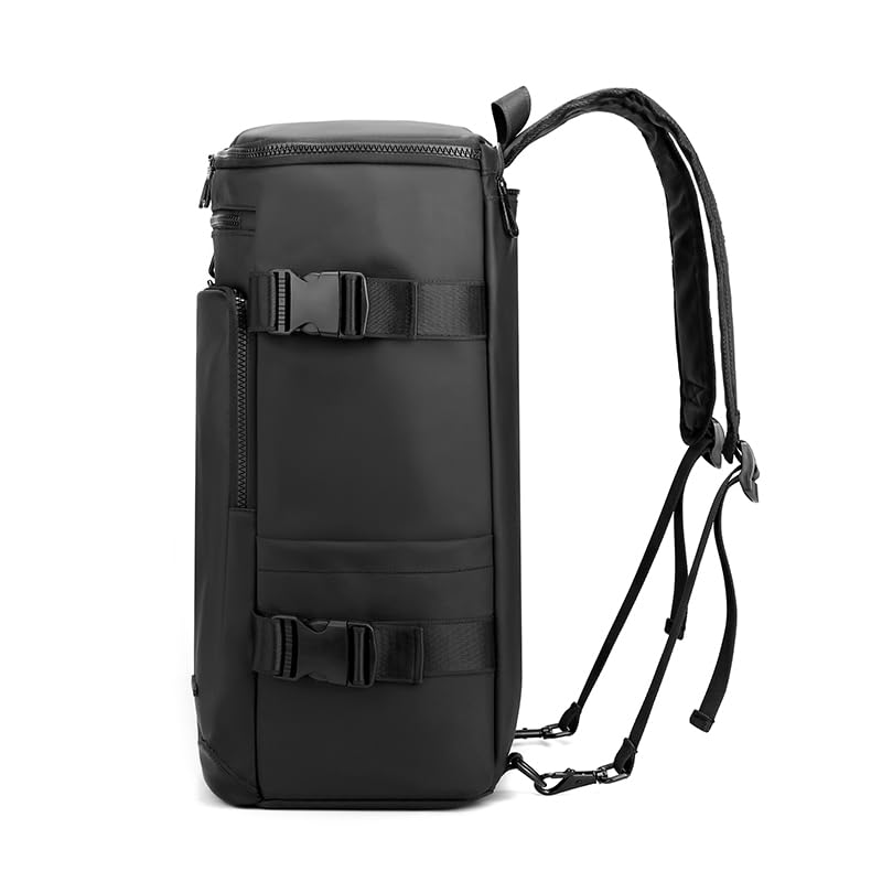 Image of Backpack all-in-one Office /Travel Laptop Backpack for Men & Women with Compartment, Multi Pocket, Bottle Holder, 48x32x18 cm - Black (Model - 1204; Capacity- 40 Ltr). Model 1204