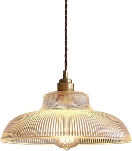 Suspension conique en verre pour éclairage de table et cuisine moderne