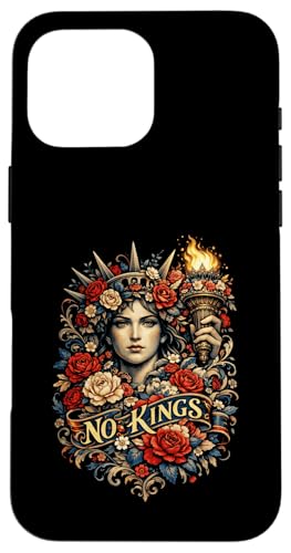 No Kings In America Retro Edgy Protest �X�}�z�P�[�X iPhone 16 Pro Max �p