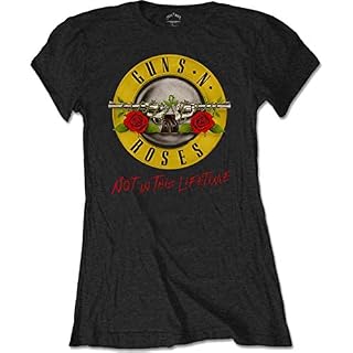Ladies Guns N’ Roses Not in This Lifetime Tour Officiel Femmes Dames T-Shirt - Les Beatles, Paul McCartney, John Lennon, RIngo Starr, George Harrison