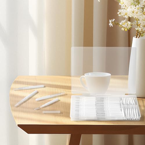 Image of MAPVOLUT 120 Pieces Interdental Brushes, Braces Brush Cleaner Orthodontic Flossers Toothpicks Floss Picks for Braces Kit for Teeth Cleaning Tools Spiral Dental Brush Head for Efficient Oral Care White