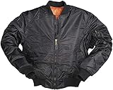 Outdoor Mil-Tec Herren Typ Ma1 Jacke, Schwarz, M