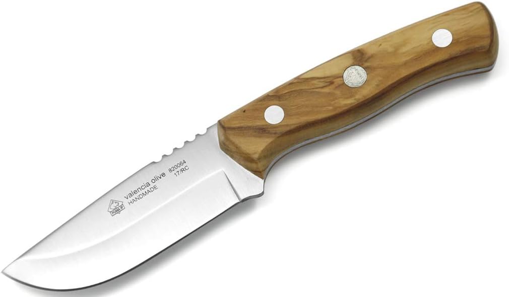 Puma IP Valencia Olive Wood Spanish Made Hunting Knife with Leather Sheath