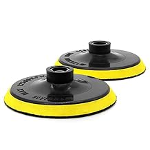 5 Inch Backer Pads Hook and Loop Backing Plate 5/8-11 Thread for Polishing Sanding 2 pcs