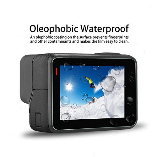 Image of M.G.R.J Tempered Glass Screen Protector for GoPro Hero 5, 6, 7 (CHDHX-701-RW) Black, Sports and Action Camera (Transparent)