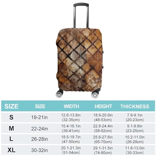 Travel Luggage Cover Washable Suitcase Cover Dark Square Pattern Fashion Suitcase Protector Carry On Luggage Covers Protector Suitcase Fits 19"-32" Luggage2