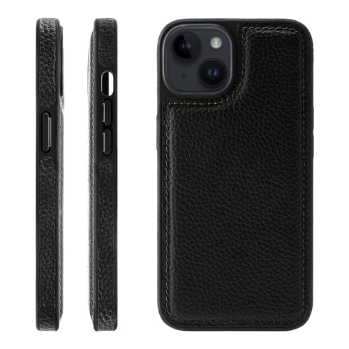 HANATORA for iPhone 15 �P�[�X �{�v �ϏՌ� �o���p�[�^ �X�}�z�P�[�X �X�}�z ���ʖ{�v �V�������N���U�[ �M�t�g �u���b�N WPG-15-Black