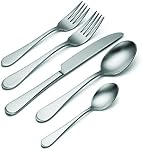 Oneida Icarus Collection Flatware quotidienne, Set plat en acier inoxydable, Satin, 45-Piece, Service pour 8