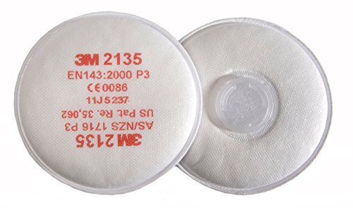 Filtro contra polvo 3M 2135 P3R, evite la inhalación de residuos líquidos y sólidos, pack 10x