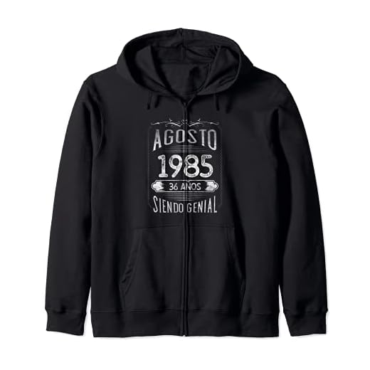 Nacido En Agosto 1985 - 36 años Regalo Cumpleaños Hombre Sudadera con Capucha