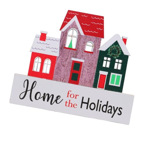 OKUMEYR Miniature Xmas Mini House Ornament Decorative Christmas Decor for Home Christmas Village