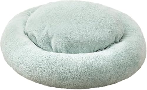 CokBlu 円形ペットベッド猫・犬用滑り止め機能付き・洗濯可能でふんわり蓬松、四季対応で秋冬防寒・全年可愛いペットクッション?