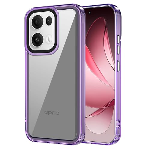 Image of Zapcase Back Case Cover for Oppo Reno 13 Pro 5G | Compatible for Oppo Reno 13 Pro Back Cover | Case Cover with Camera Protection | (TPU + PC | Translucent Purple)