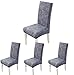 ARNTY Stuhlhussen 4er 6er Set,Stretch Stuhl Bezug Esszimmer,Universal Moderne Elastische Hussen für Stühle für Esszimmer Party Hotel Restaurant Deko (Grau-Modern, 4 Stück)