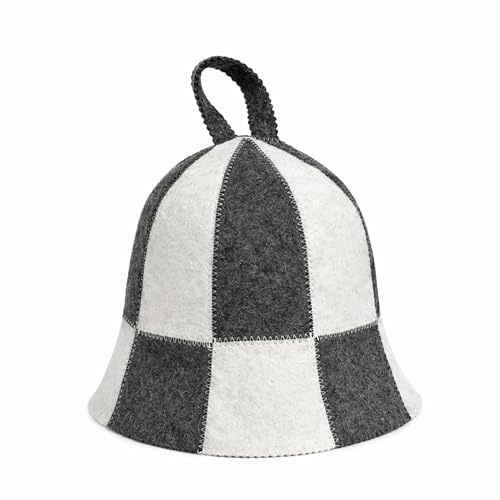 PRINZEPS Saunahut Herren & Damen Saunamütze 100% Filz - Sauna Hut Wollfilz Saunakappe Mütze Filzhut Männer und Frauen