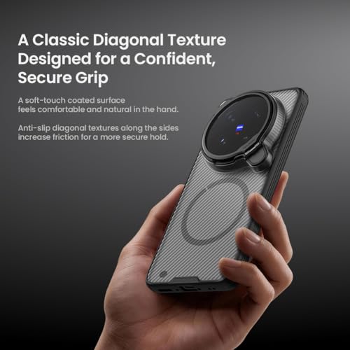 Image of CamShield Prop Magnetic Case for Vivo X300 Ultra | Compatible with MagSafe | Clear PC Camera Lens Cover Bracket | Shockproof Slim Back Cover with Foldable Stand | Anti-Scratch Phone Case - Transparent