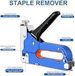 Gun à écrou lourd 3 en 1 Rembourrage de pistolets à agrafe avec détachant de queue 1200 Agrafes de tissu Stapler pistolet pour artisanat en bois DIY Décoration
