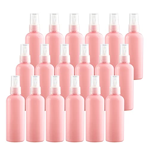 Contenitori da viaggio per cosmetici barattoli da per articoli da toeletta 50 pezzi vuoti da 100 ml plastica PET bianco flaconi spray a pompa a nebbia fine con tappo trasparente portatil