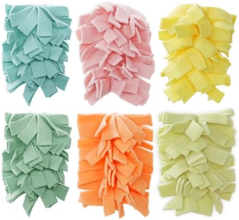 6 Layer Fleece Duster Refills for Swiffer Hand Duster, Zero Waste, Reusable and Washable Replacement Dusters for Cleaning Ceiling Fan Hardwoods (6 Pack-Multicolour-A)