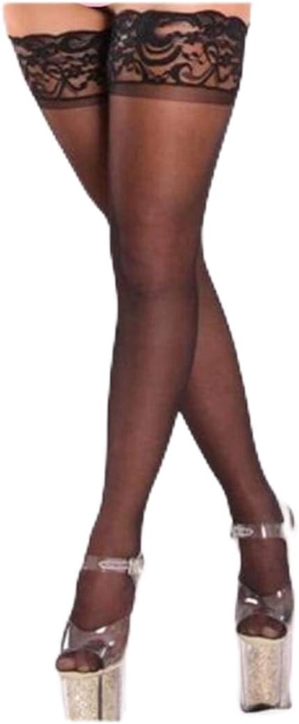Stockings Female Elastic Top Hose Women's Over Knee Stocking Lingerie Thigh High Sheer Hosiery