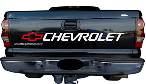 Grey Metallic Decal for Chevrolet - Silverado - Colorado - Tahoe Trucks Bed or Window Sticker
