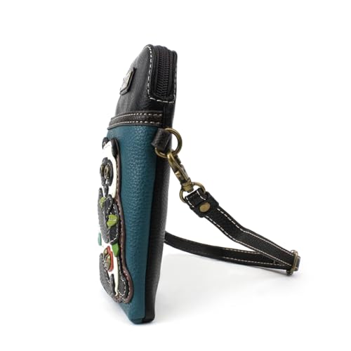 Image of CHALA Wilderness Animal Collection Cell Phone Crossbody Purse-Women PU Leather /Canvas Multicolor Handbag w /Adjustable Strap