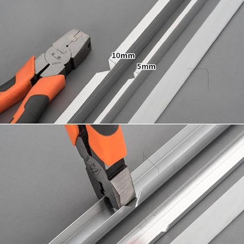 Alicate de muescas en V y pinza de plegado portátil en acero resistente 6