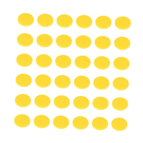 BESPORTBLE 200pcs Counting Chip Pieces Round Plastic Tokens Coins Bingo Chips Games Supplies Educational Learning Toys