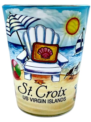 St. Croix US Virgin Islands Beach Chair In and Out Shot Glass