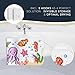 Bath Tub Mat Non Slip Anti Mold for Kids BPA Free INCL Hooks - homerella® Ocean Sea Animals 40x16, Baby Bath Mat Non Slip 200 Suction Cups, Non Toxic Machine Washable Toddler Bath Mat, EU Certified