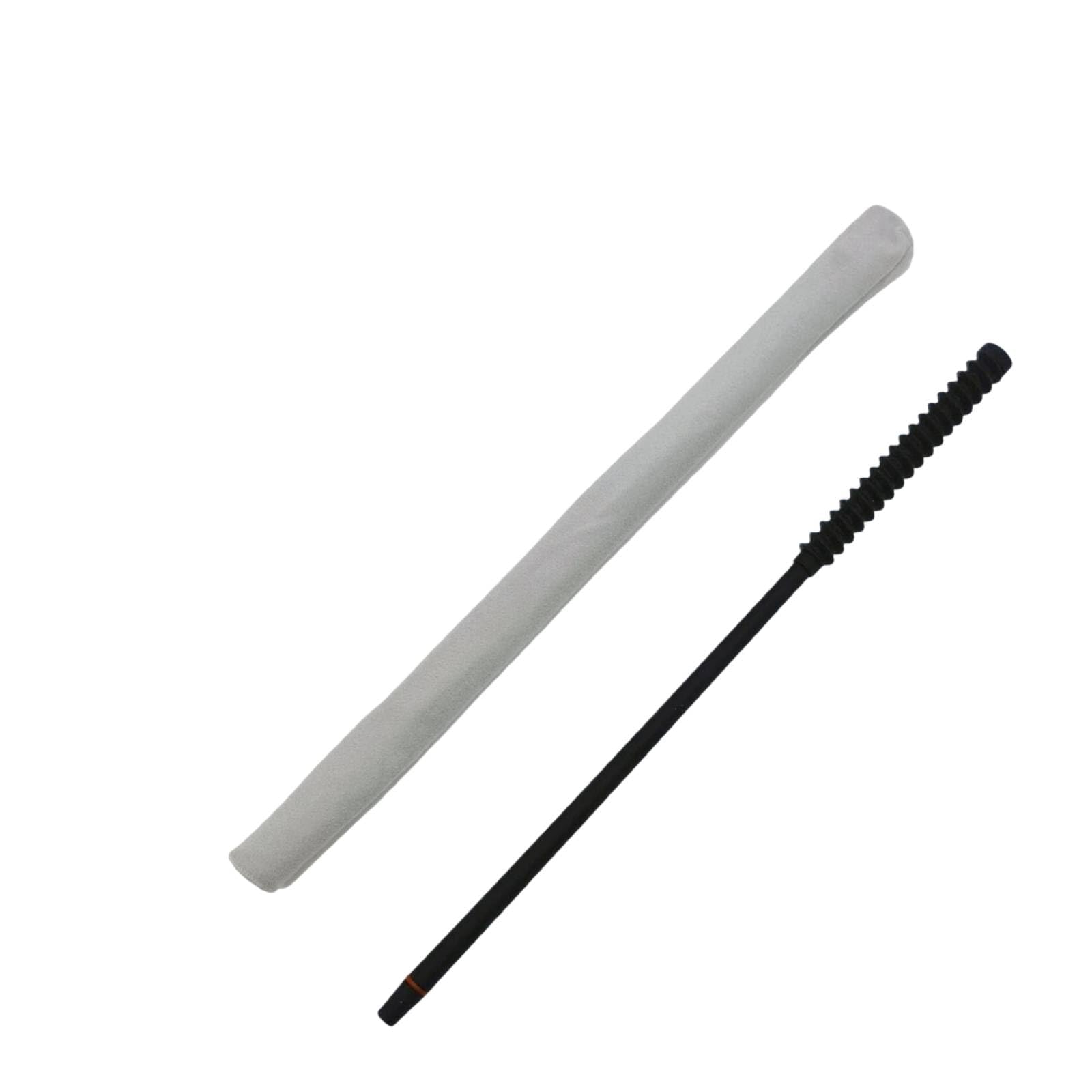 Amagogo Bacchetta Pulizia Flauto Scovolino Strumento Cura Strumenti a Fiato Accessorio Musica Manico Ergonomico a Spirale Copertura in Microfibra Doppia