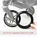 Stroller Wheel Tire Wheel Tire for Front Or Back One PU Tubeless Casing Custom Tyre Cover Buggy Accessories(1 Back tire-Vista N)
