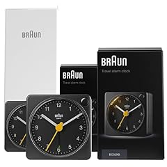 Braun Classic Black Travel Analogue Alarm Clock Home Gift Bundle with Snooze and Light, Compact photo Braun Classic Black Travel Analogue Alarm Clock Home Gift Bundle with Snooze and Light, Compact