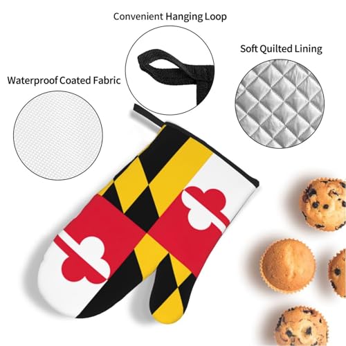 Gants de cuisine imperméables contre la vapeur du micro-ondes - Lot de 4 Maryland - 6