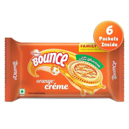 Image of Sunfeast Bounce Orange Cream, 348g (Pack of 2)
