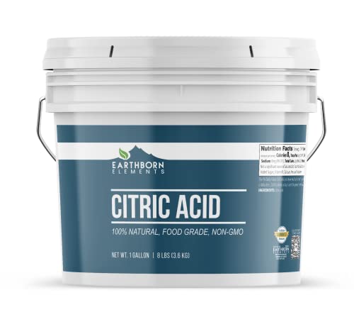Earthborn Elements Citric Acid (1 Gallon), Food Safe, Preservative & Cleaner #TOP12