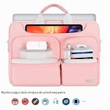 Lacdo 360° Pokrowiec na Laptopa dla 13" New MacBook Air M4 A3240 2025/M3 A3113/M2 A2681/M1 A2337, 13" New MacBook Pro M2/M1 A2338 A2251 A2289, 13" iPad Pro M5/iPad Air M3 2025 Bag, Różowy