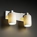 Justice Design Group Limoges 2-Light Bath Bar - Polished Chrome Finish with Bamboo Translucent Porcelain Shade
