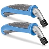 Milifox Ausstiegshilfe Auto, Einstiegshilfe Auto Senioren, Mobilitätshilfe Haltegriff Griphelfer Aufstehhilfe für ältere Menschen Behinderten,2 Stück(Hellblau und Grau)